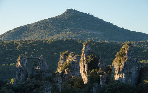 dolomitic rock in Cirque_de_Mourèze France