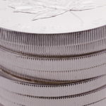 Close up of Silver Coins