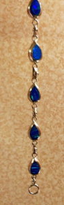 Opal sterling silver bracelet