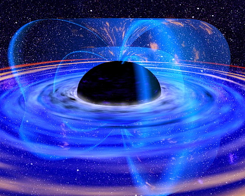 Artist Conception of a Supermassive Black Hole 