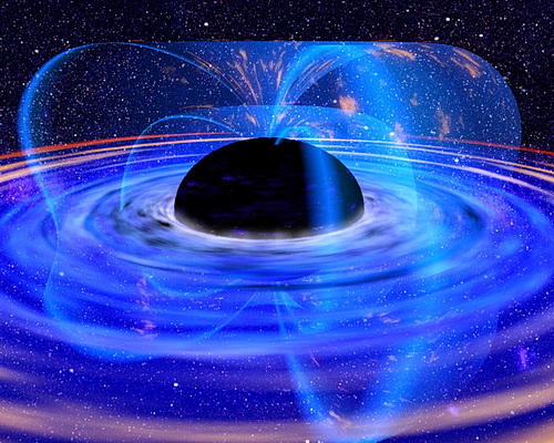 Artist Conception of a Supermassive Black Hole
