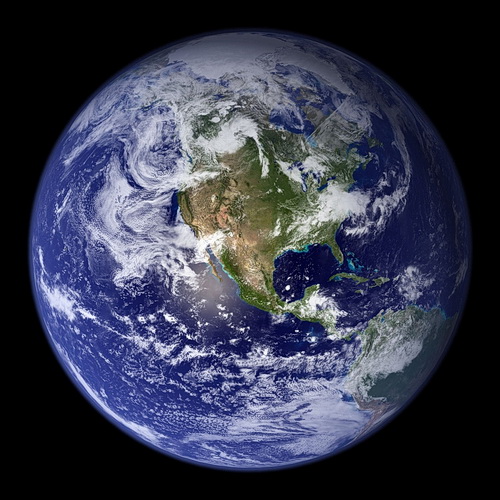 Photo of planet earth from spacecraft