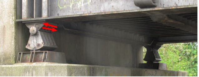 A bridge bearing