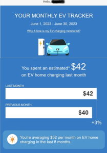 PSEG EV Monthly Cost email 