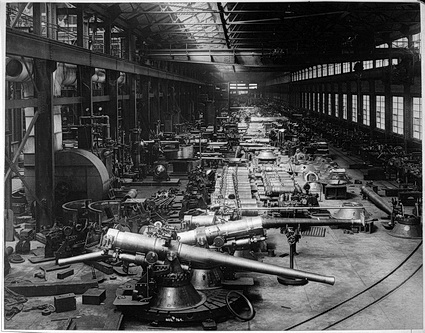 Bethlehem Steel producing 6" guns