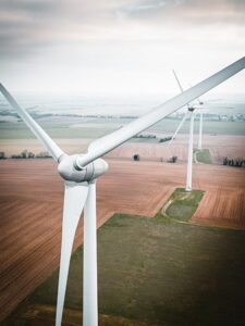 Illustration of a wind turbine