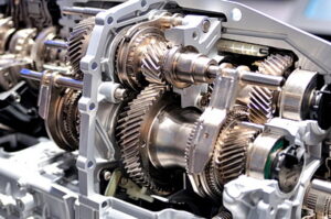 Cross section of a car transmission